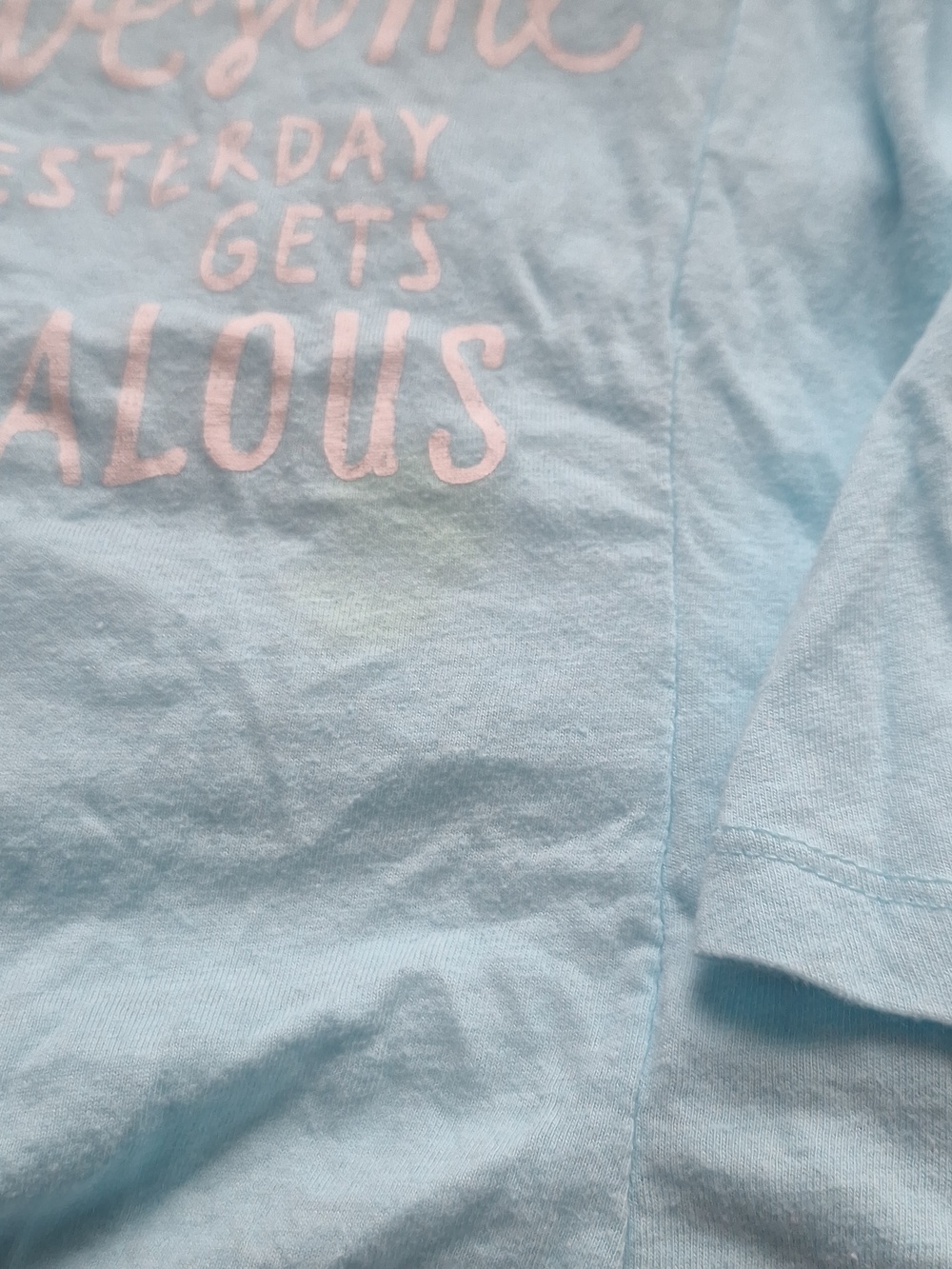 Aeropostale Light Blue Graphic Tank - Make Today So Awesome Size XS-TP - Picture 8 of 9